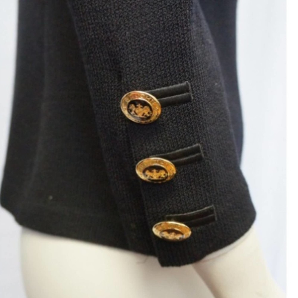 ST. JOHN KNITS BASIC BLACK SANTANA KNIT BLAZER 10 - Picture 12 of 15
